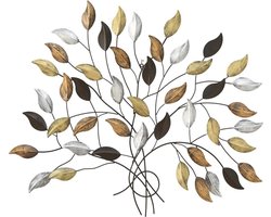 Wandobject metalen boom 3D 107x86 cm