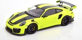 Porsche 911 (991/2) GT2 RS Weissach Package 2018 ( Zwarte Velgen ) Groen / Zwart 1-18 Minichamps Limited 330 Pieces