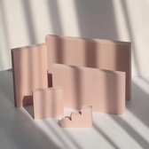 Geometrie Foto Props Schieten Fotografie Decoratie Vierkant 5 in 1 Set (Roze)