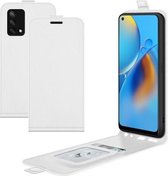 Voor OPPO Realme GT 5G/Realme Q3 Pro 5G R64 Textuur Enkele Verticale Flip Lederen Beschermhoes met Kaartsleuven & Fotolijst (Wit)