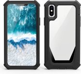 Stellar Space PC + TPU 360 graden all-inclusive schokbestendig hoesje voor iPhone X / XS (zwart)