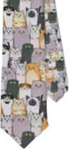 Stropdas- Animal- Polyester-Grijs- Charme Bijoux