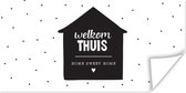 Poster Spreuken - 'Welkom thuis, home sweet home' - Quotes - Huis - 40x20 cm