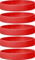 Siliconen Armbanden Rood - voor Volwassenen (zak van 30 stuks)