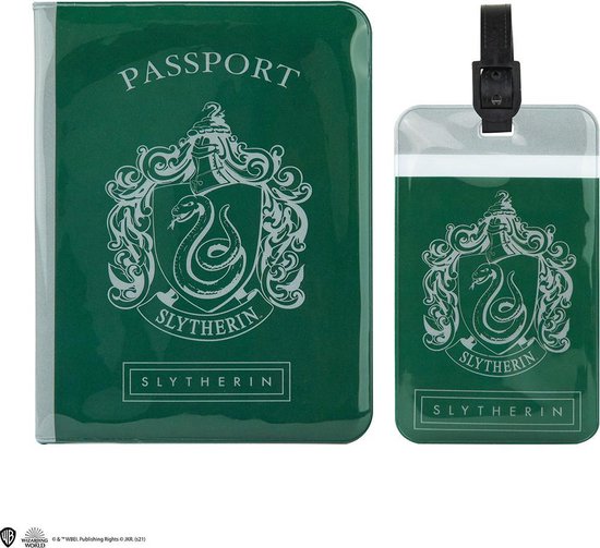 Harry Potter - Slytherin Tag and Passport Cover Set