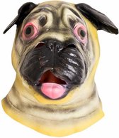verkleedmasker hond 40 x 30 cm latex bruin