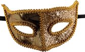 gezichtsmasker Elegant karton goud one-size