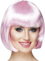 pruik Cabaret dames lichtroze