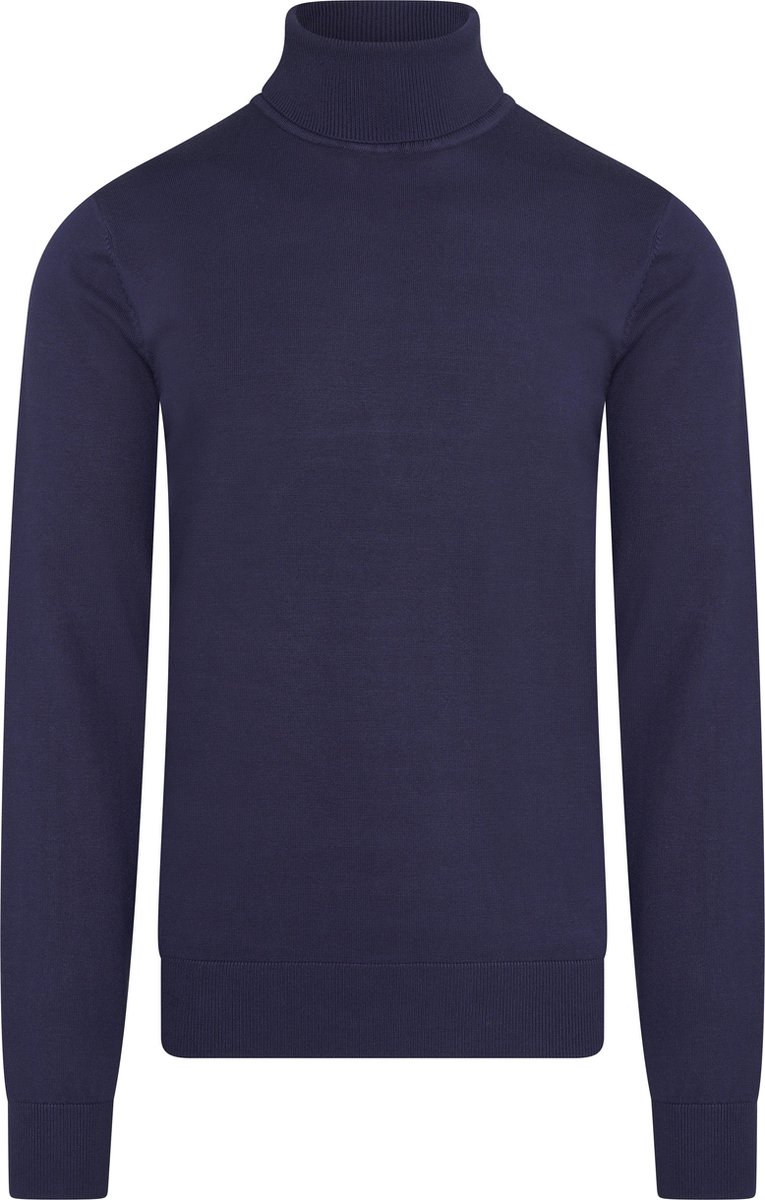 Mario Russo Coltrui - Trui Heren - Sweater Heren - Coltrui Heren - L - Navy