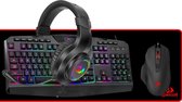 Redragon Junior Gaming Set 4-in-1 Complete set - RGB Toetsenbord - RGB Headset - Ergonomische muis met duimsteun & muismat