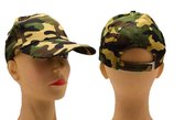Camouflage army leger cap pet. Verstelbaar klittenband