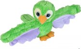knuffel papegaai junior 20 cm pluche groen