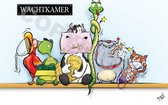 POSTER Cartoon - Dierenarts - Wachtkamer - 100 x 140 cm door Roland Hols