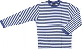 verkleedshirt Stripes heren katoen blauw/wit mt S