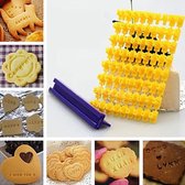 Alfabet Koekjestempelset- Uitdrukvormpjes- Letters- uitsteekvormpjes - Bakspullen-  Uitstekerset voor koekjes