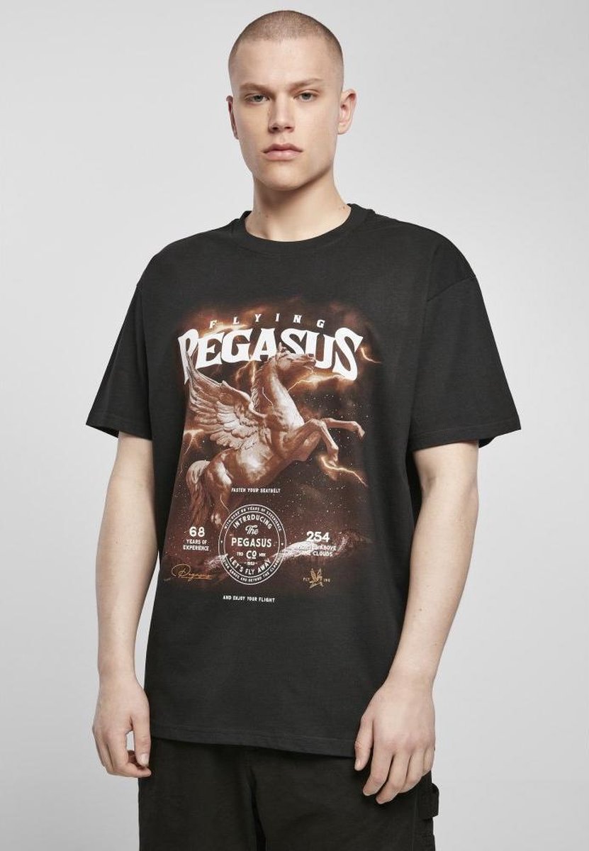 Mister Tee Pegasus Oversize Heren Tshirt S Zwart