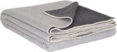 MOST Merino wollen duo deken Shadow - 200 x 220 cm - licht/donker grijs