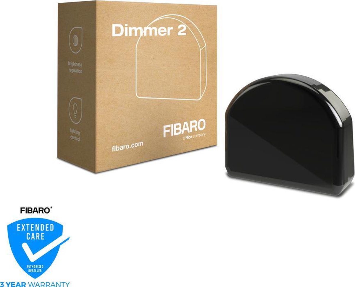 FIBARO Dimmer 2 - Inbouwmodule - Universele Dimmer - Geschikt voor LED verlichting - Z-Wave - Fibaro