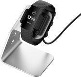 YONO Oplader Dock geschikt voor Fitbit Charge 3 / Fitbit Charge 4 - Oplaadstation en Houder - Oplaadkabel - Zilver