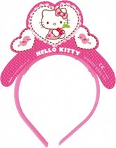 diadeem Hello Kitty hart 5,6 x 17,6 cm roze 4 stuks