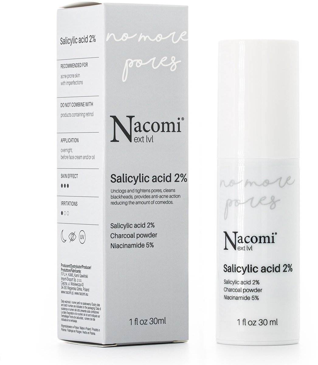 Nacomi No More Pores Salicylic Acid Salicylzuur Serum 2% 30ml.