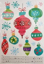 stickers kerstballen 42 x 25 cm folie