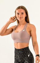 Essentials sport beha / Medium support beha / sport bh met crossed back / lila