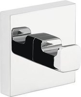 tesa® Deluxxe handdoekhaak, zelfklevend, verchroomd metaal, modern design