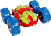 stuntauto flip-over junior 12 x 11 cm blauw