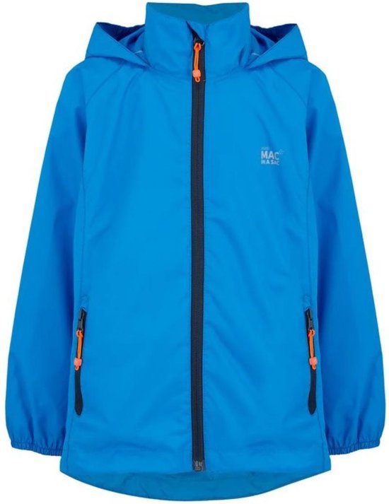 Mac in a Sac - Regenjas voor kinderen - Junior - Oceaan blauw - maat S
