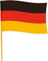 vlag Duitsland 90 cm polyester zwart/rood/geel