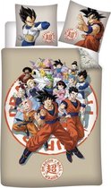 dekbedovertrek Dragon Ball Z 140 x 200 cm katoen beige