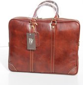 Divas Bag kantoor tas Koeriers -Messenger bag- Gavin -bruin- kalfsleder -Italiaans Design officebag