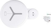 DrPhone REFORM® - Inschuifbare 2 in 1 Wireless Qi Lader – Reislader Geschikt voor iOS/Android Smartphones & en iOS Smartwatch 38 /40 /41 /42 /44 /45MM