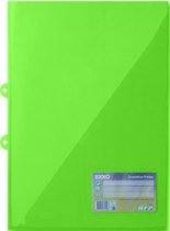 EXXO-HFP # 34546 - Dossier d'offre A4 - Polyprop transparent - Fenêtre pour cartes - Rouge - 10 pièces (1 paquet de 10 pièces)