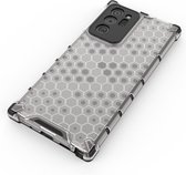DrPhone Ultra1 - TPU Hoesje - Verstevigde Rand – Geschikt voor Samsung Galaxy Note 20 - Transparant/zwart