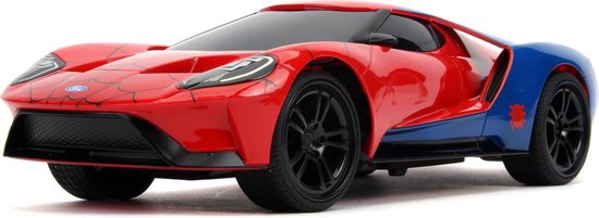 JADA TOYS 253226002 Marvel Spider-Man RC 2017 Ford GT 1:16 RC modelauto voor beginners Elektro Sportwagen - Jada Toys