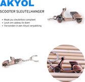Akyol - Scooter Sleutelhanger - Scooter - Rijden - Leuk om cadeau te geven