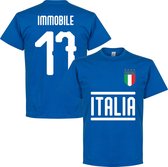 Italië Immobile 17 Team T-Shirt - Blauw - Kinderen - 98