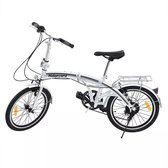 BrightWise® Vouwfiets 7 Versnellingen - Plooifiets volwassenen - Opvouwbare fiets - Plooifietsen - Vouwfiets dames - Vouwfiets heren - Lichtgewicht (17,5 kg)