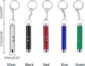 Allesvoordeliger sleutelhanger laserpen (rood) en zaklamp - blauw incl batterij