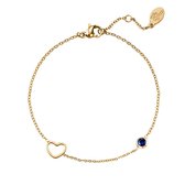 Armband geboortesteen september goud