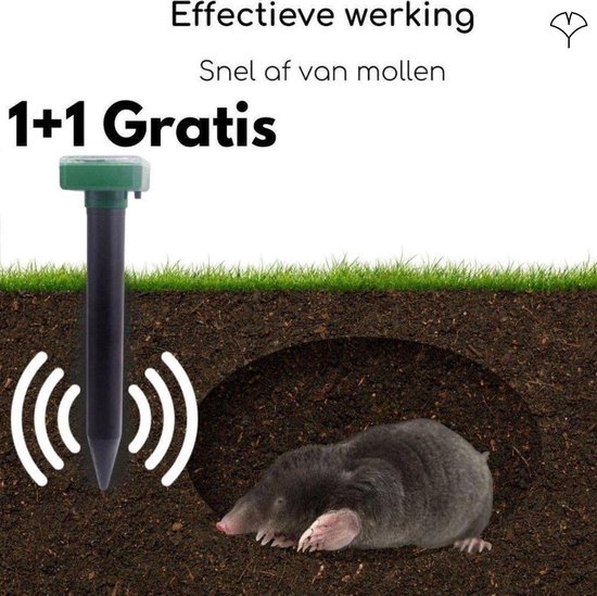 Mollenverjager op batterijen | Last van mollen in de tuin