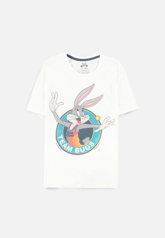 Looney Tunes Space Jam 2 Team Bugs Bunny T-Shirt Wit - Officially Licensed