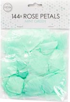 rozenblaadjes 4 x 4 cm polyester mint groen 144 stuks