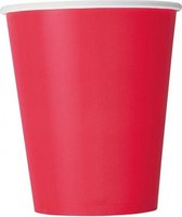 feestbekers rood 26 cl 14 stuks