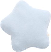 WigiWama Velvet Star Cushion - Baby Blauw