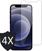 Screenprotector geschikt voor iPhone 13 Pro - 4x Glas Screen Protector