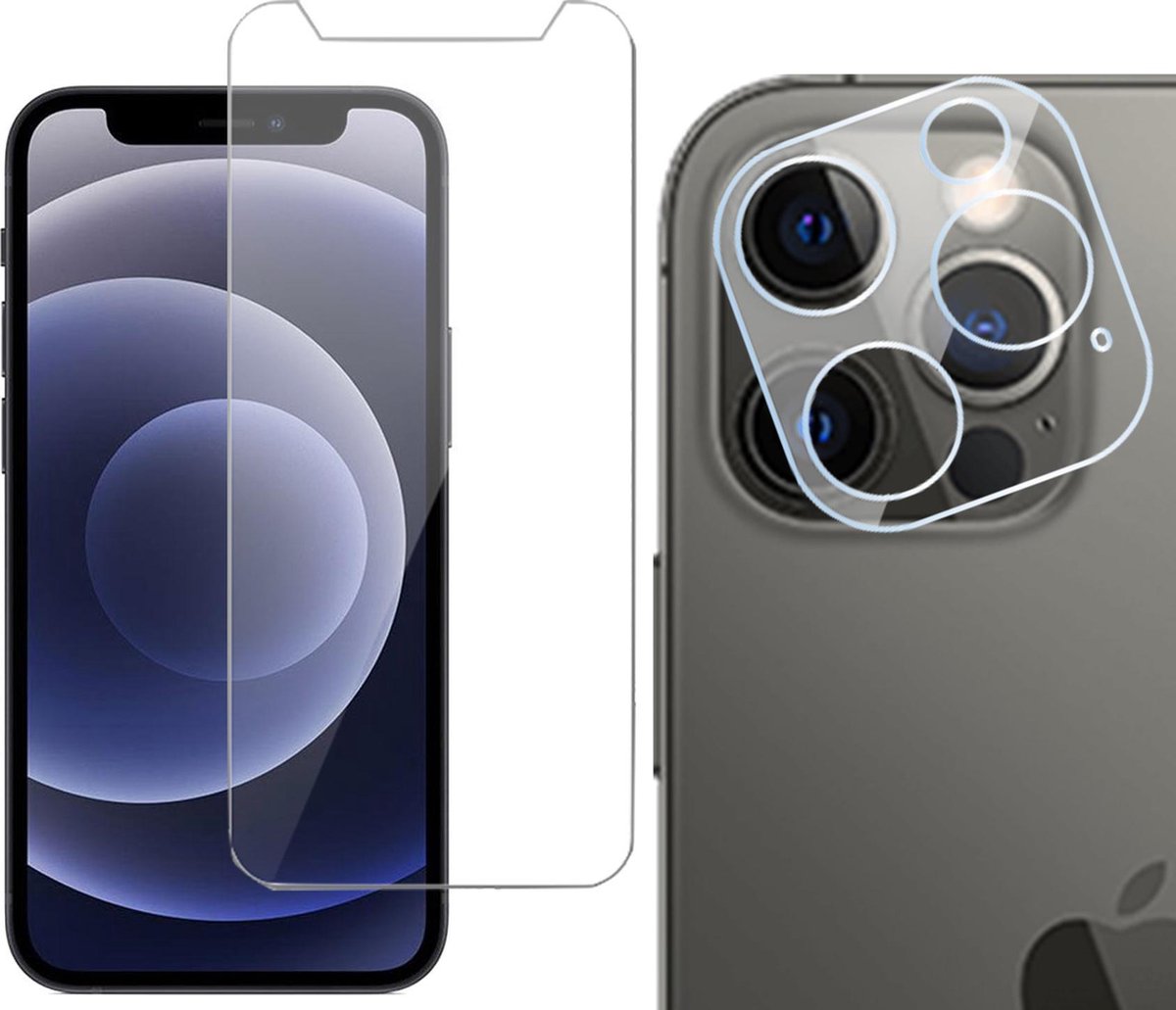 Screenprotector geschikt voor iPhone 13 Pro Max - Screenprotector met Camera Screen Protector