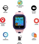 GPS Horloge 4 YOU - GPS Horloge kind - GPS Tracker - Smartwatch voor kinderen - Kinderhorloge - Gratis simkaart en Gratis app - SOS Knop - 4G verbinding- Waterdicht - Live GPS Loca